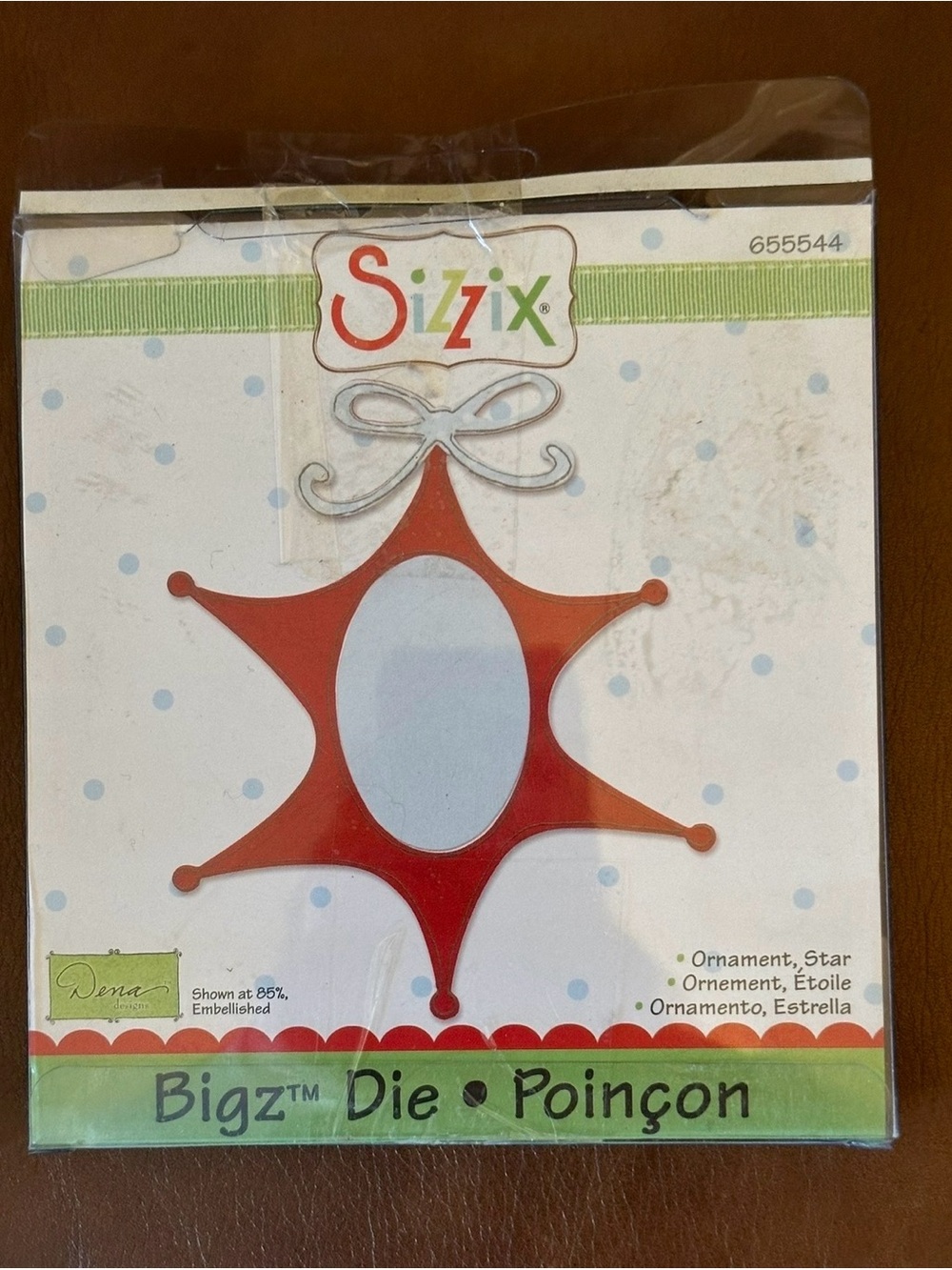 Sizzix | Bigz Die | Red Star Ornament Die-Cut Template - One Size
